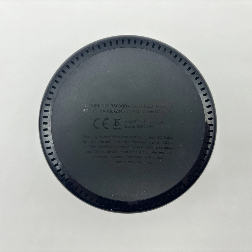 Amazon Echo 2nd Gen Smart Speaker Black (RS03QR) - Tested & Working