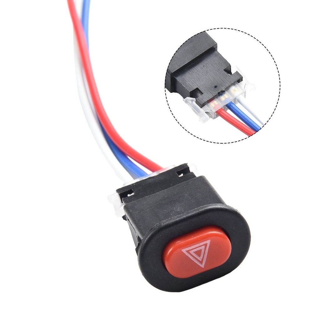 Switch Plastic Scooter 40x25mm Accessories Double Flash Lamp