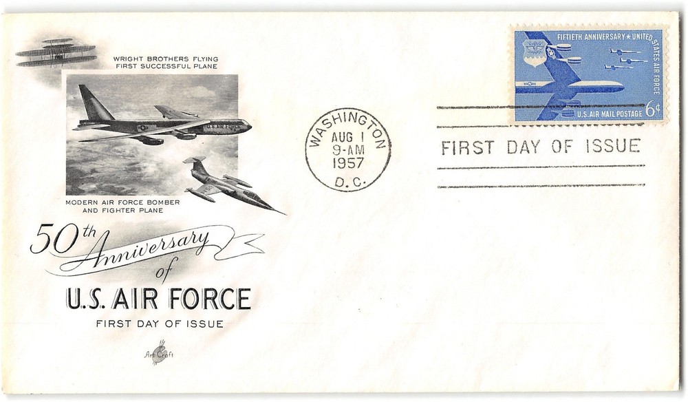 US #C72B Art Craft FDC, 1957