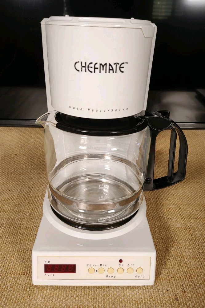 Vintage 1994 Chefmate Automatic 12 Cup Drip Coffee Maker With Timer *Price Drop*