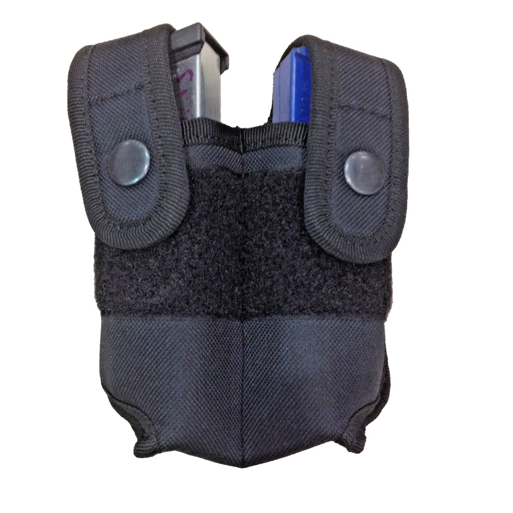Double Magazine Case - Durable Nylon - Fits Most 9mm, .40, Single Stack .45 Mags