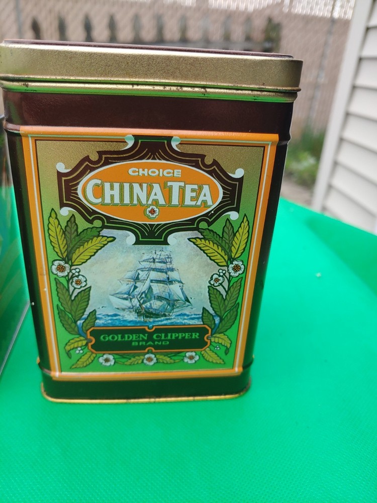 2 X Vintage Tea Tins England Empty Nice