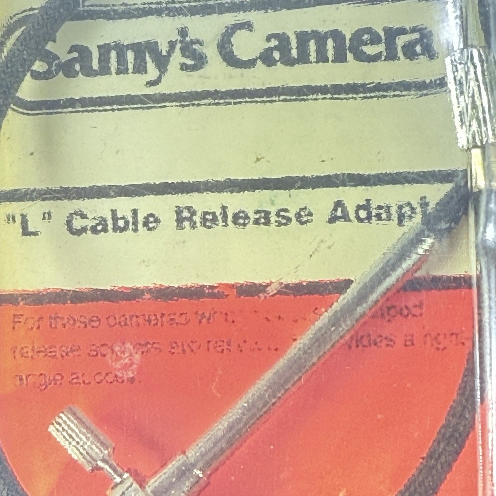 Samy’s Camera “L” Cable Release Adapter – Vintage New in Package