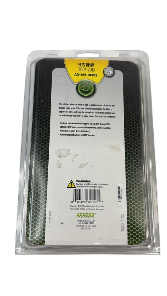 Axxess AX-AM-BM92 BMW Camera Add-On Interface Module 2003-2013
