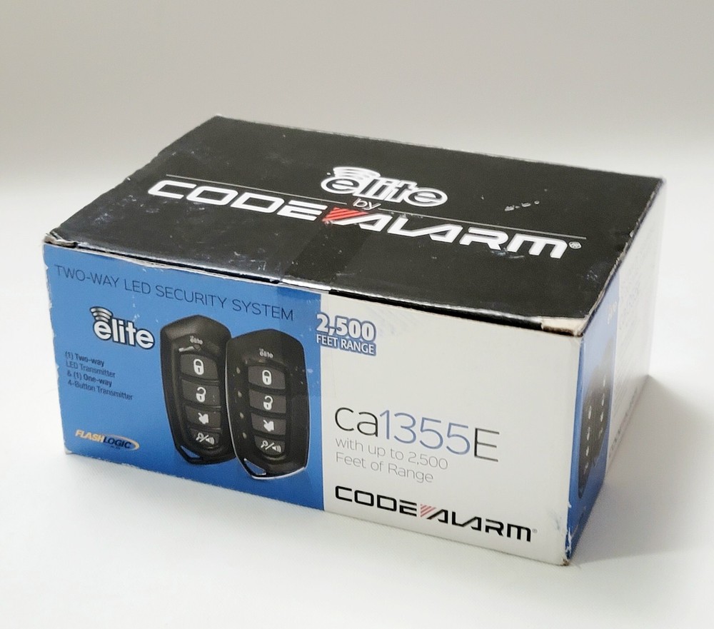 Code Alarms CA1355E 2-Way Car Security System Alarm Built In Tilt & Shock Sensor