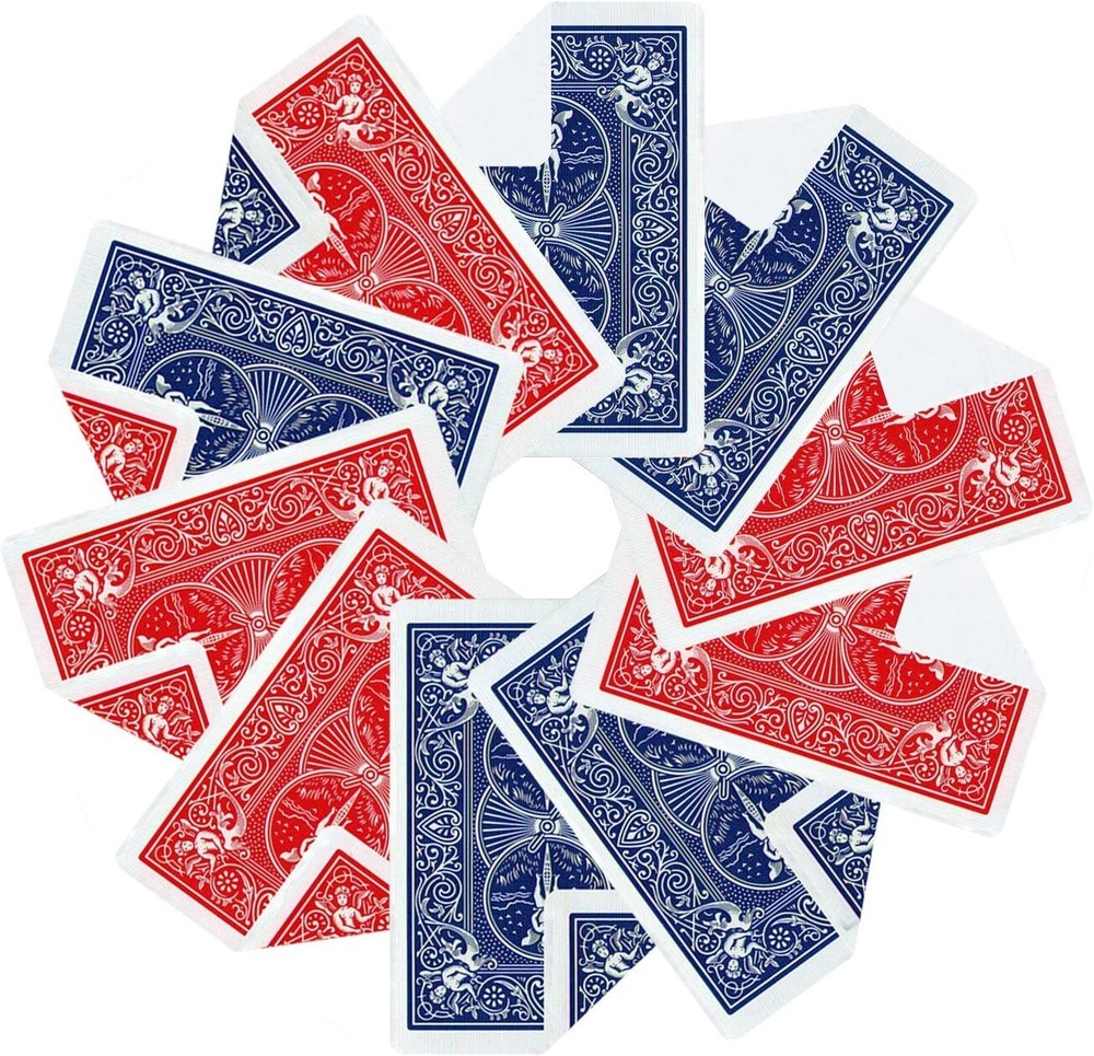 Magic Tricks Gaff Cards, Assorted INVISIBLE Bicycle Standard Playing - 10 pieces