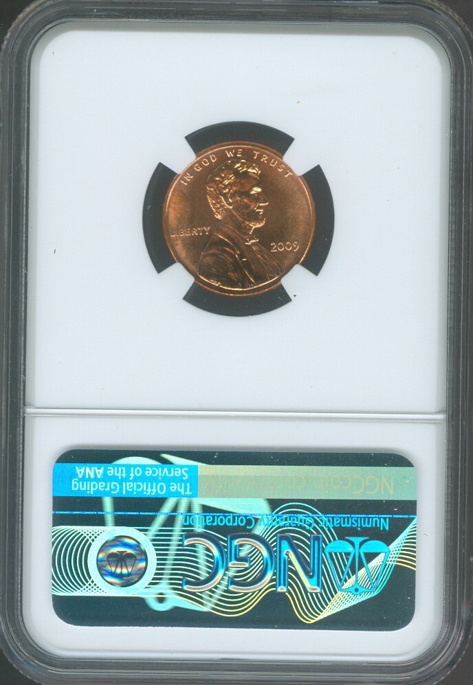 2009 LINCOLN CENT PROFESSIONAL LIFE NGC MS66 RD PQ .