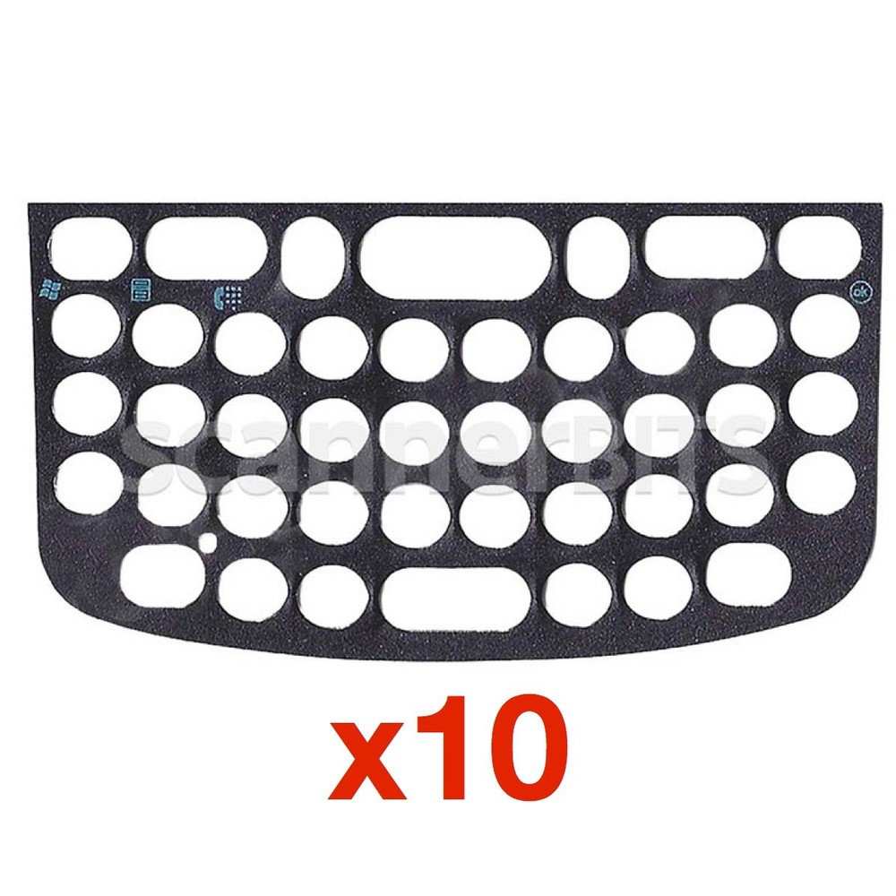 10-PACK 44-Key Overlay, QWERTY Alphanumeric for Motorola Symbol MC75, MC75A