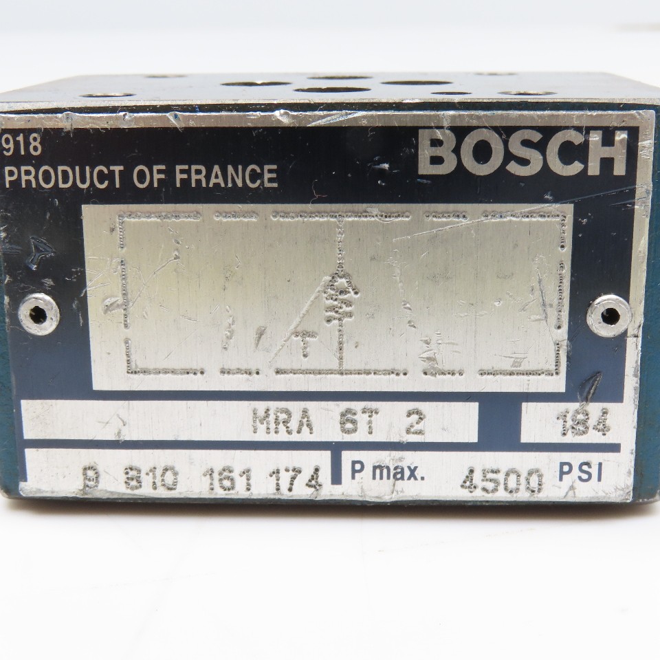 Bosch 9 810 161 174 Hydraulic Check Valve Section 4500 PSI