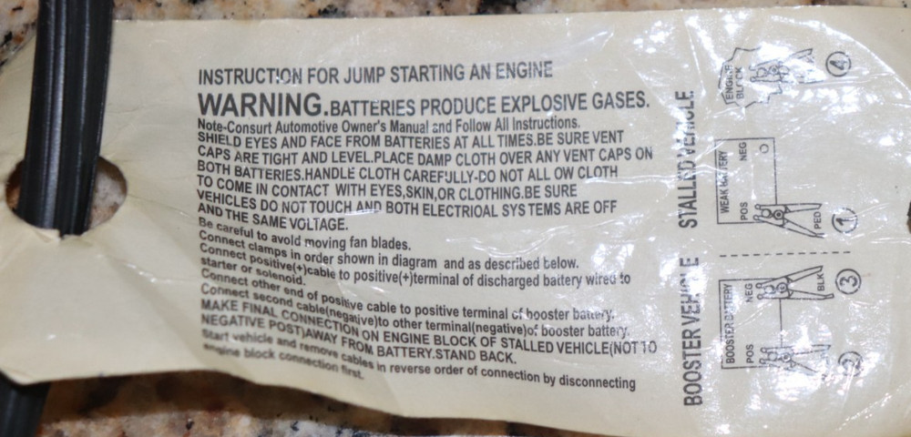 Battery Jumper Cable Mercedes Benz