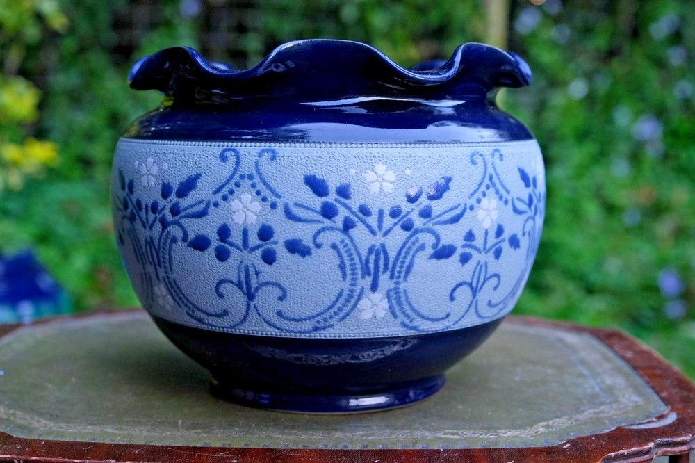 Lovatt’s Langley Ware Cobalt Blue Jardinière c.1908–1925