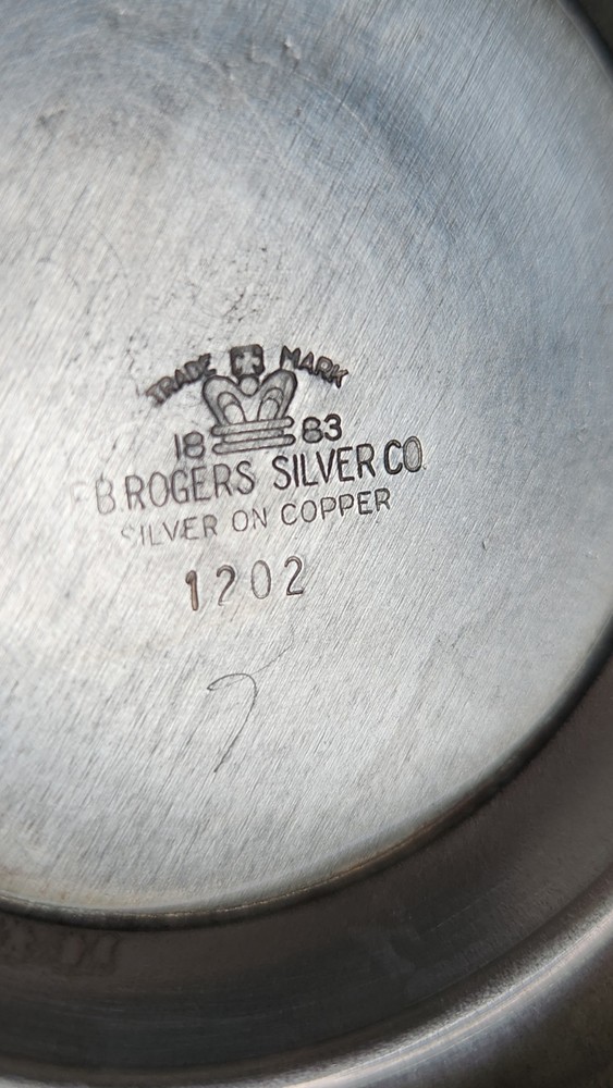 F.B. Rogers Silver Co 1883 Tea Set & Tray