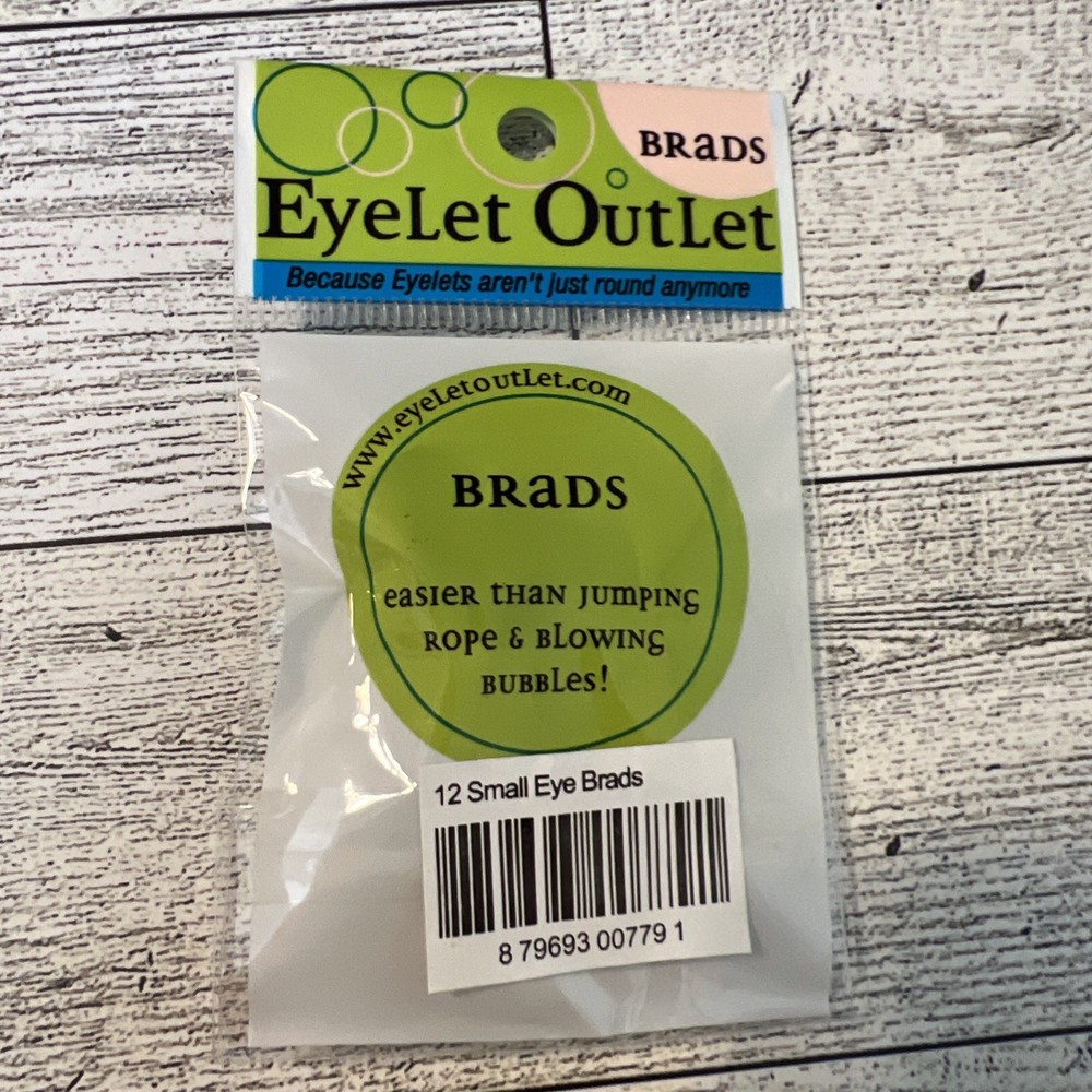 EyeLet OutLet Shape Brads 12/Pkg Small Eye