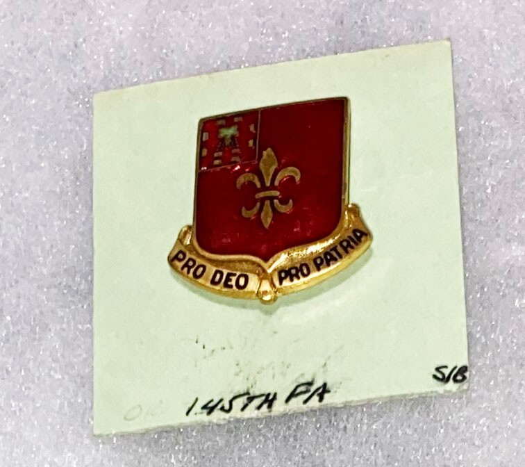 WWII 145th Field Artillery DI SB