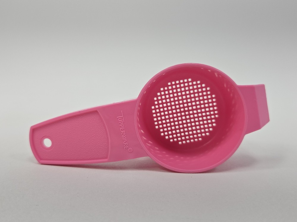 Vintage Tupperware Mini Sifter Strainer Pink 879-8 NOS
