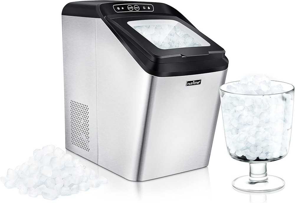 NutriChef NCICNUG.5 Countertop Ice Maker Machine (Open Box)