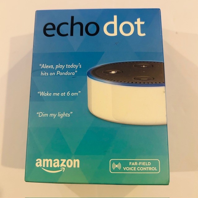 Amazon Echo Dot 2nd Generation White Smart Speaker Bluetooth Alexa