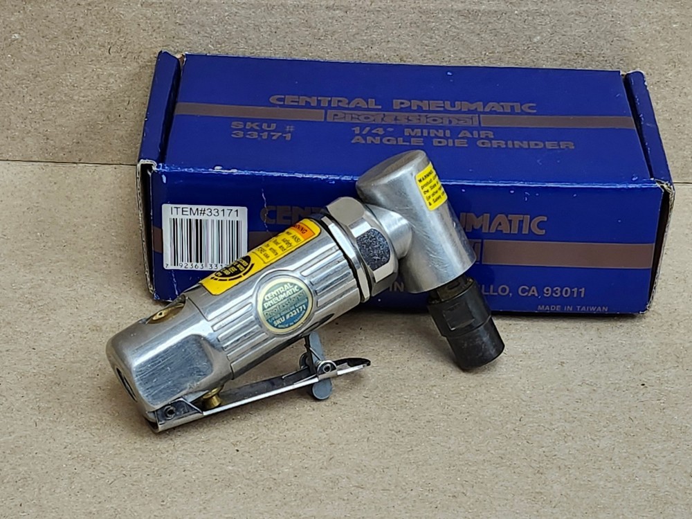 Central Pneumatic 33171 Right Angle Die Grinder 1/4" Collet