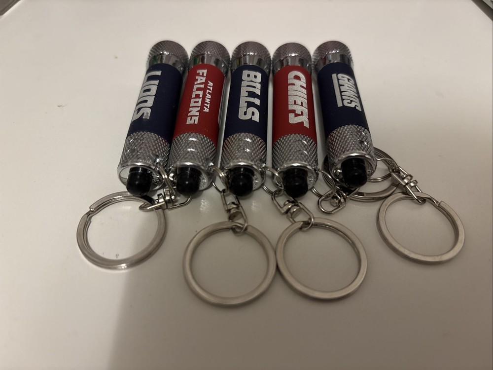 NFL Teams 2.5" MINI FLASHLIGHT KEYCHAIN Select Your Team