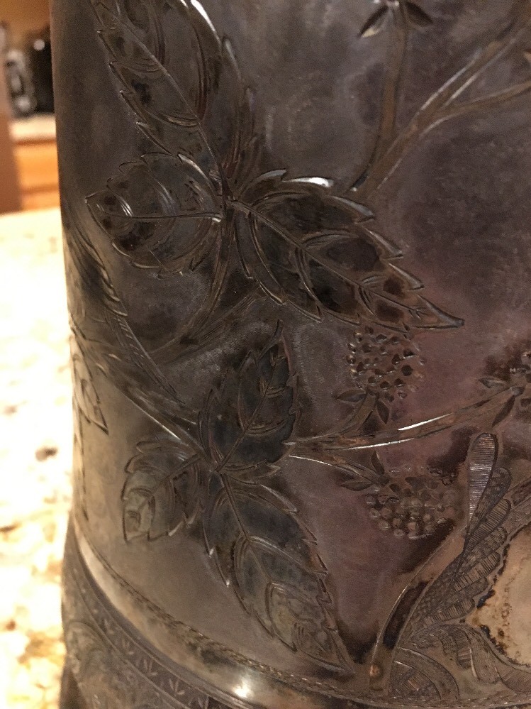 Reed & Barton Antique Silver Plate Water Pitcher