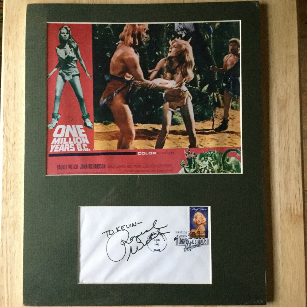 Original Raquel Welch Autograph - Universal Studios First Day Cover 1995