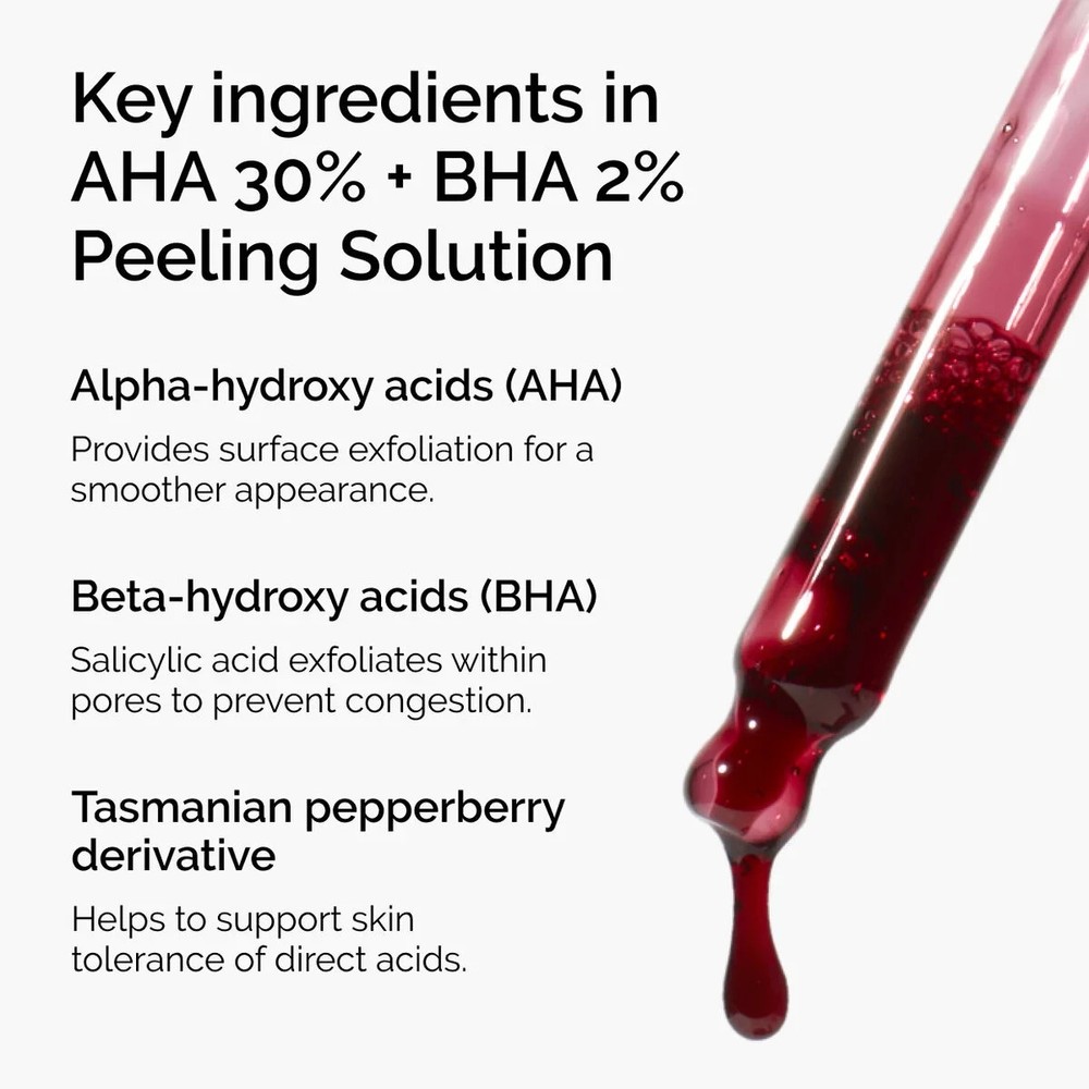 2 PACK – The Ordinary AHA 30% + BHA 2% Peeling Solution – 30ml Each