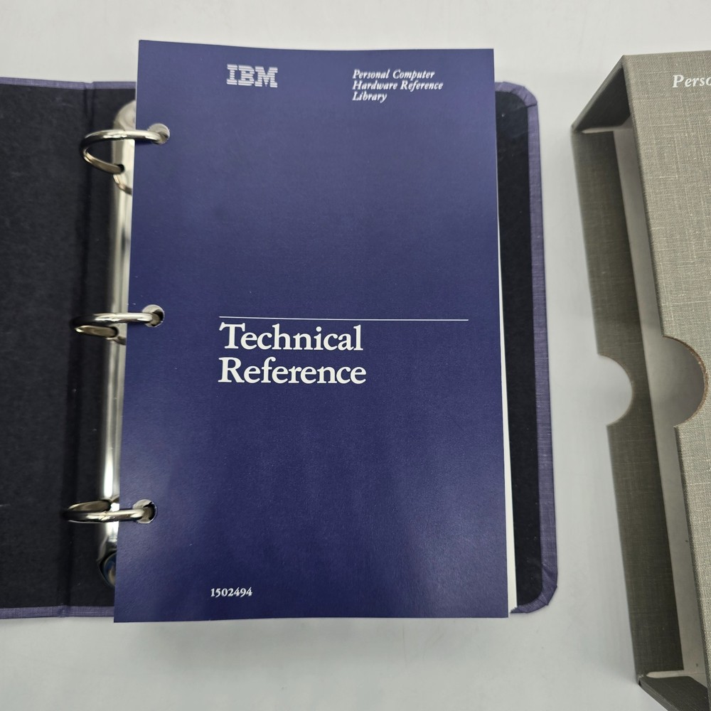 IBM PC AT DOS 3.0 BASIC Manual Set Disk Software Hardware Ref Library Binder Lot