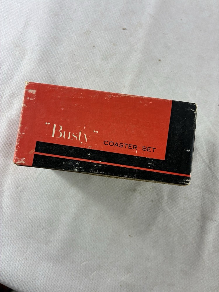 Vintage 1950's "Busty" Coaster Set