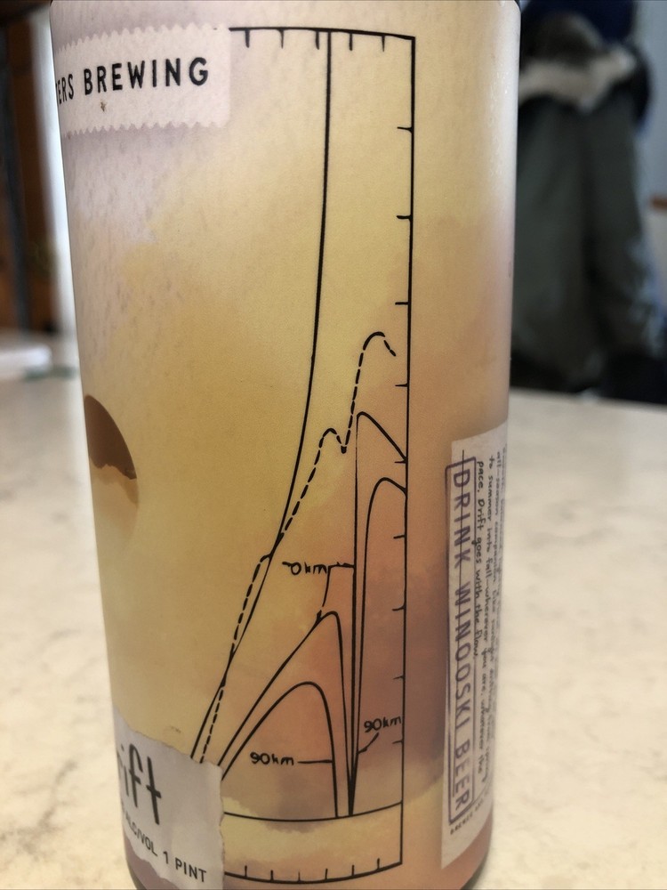 Beer Can Great Graphics Topographical Map W Sun micro brew . can is empty