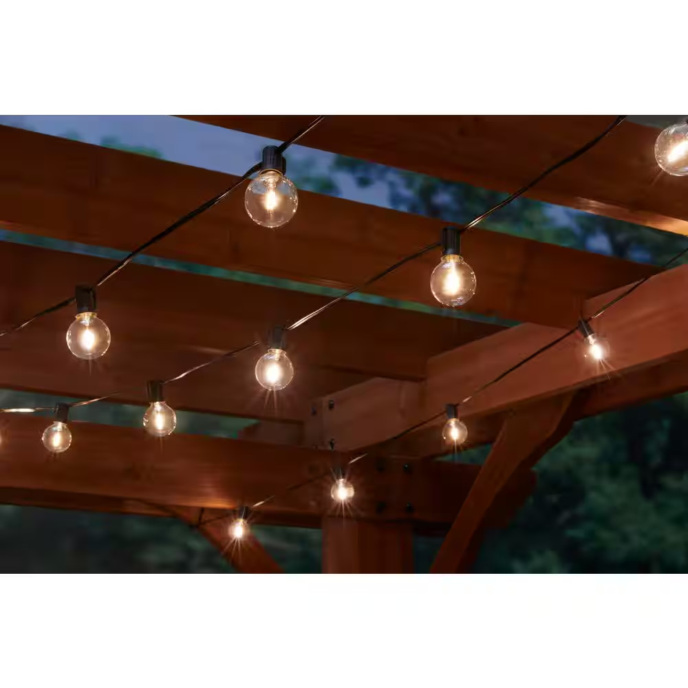 25-Light 25 Ft. Outdoor Plug-In Globe LED G40 Bulb String-Light