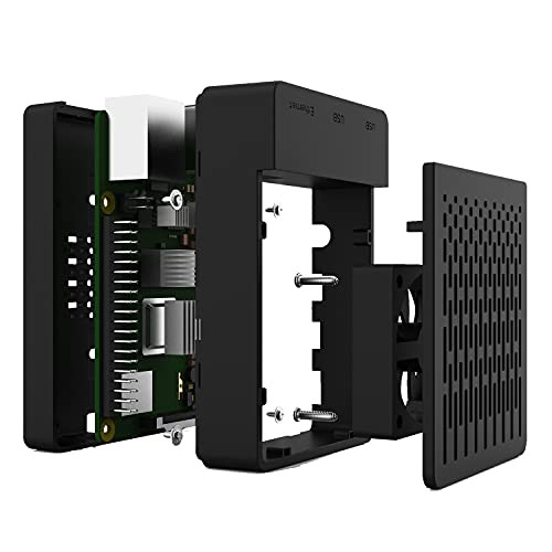 [17.5W 5V 3.5A UL Listed Power Supply] Raspberry Pi 4 Case, Raspberry Pi 4
