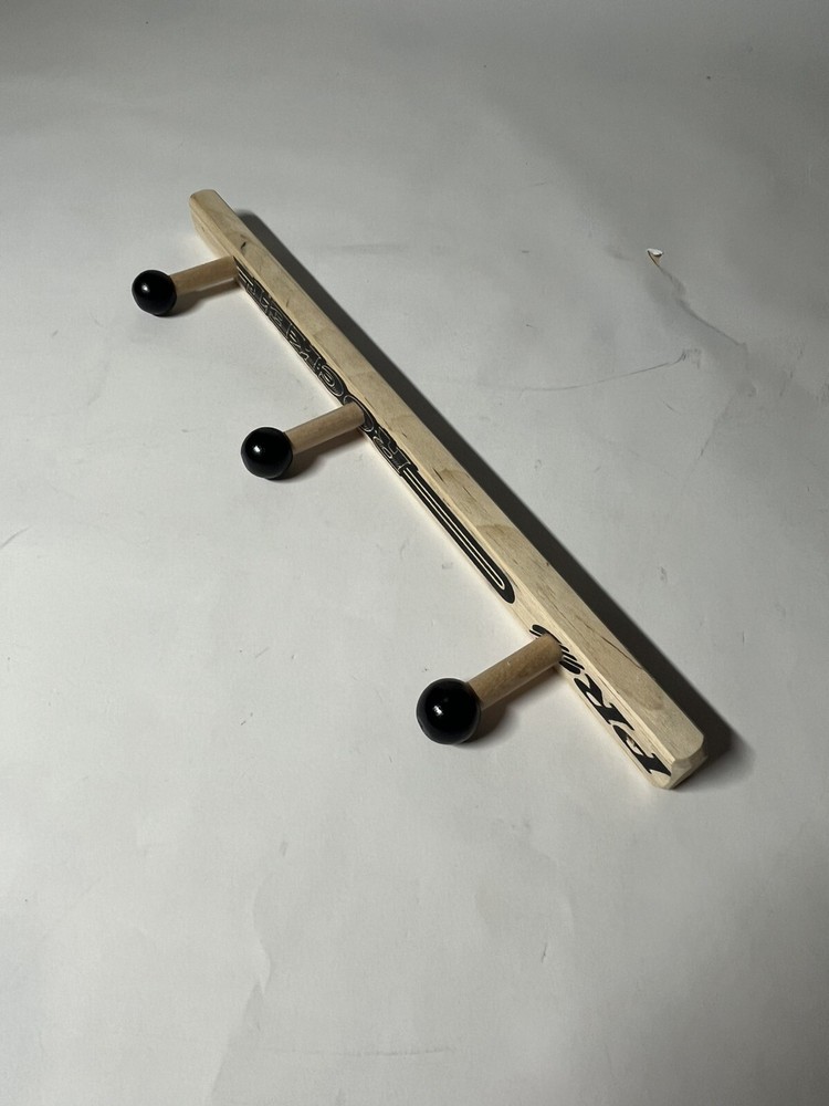 Hockey Stick Coat Rack With “Hooks”