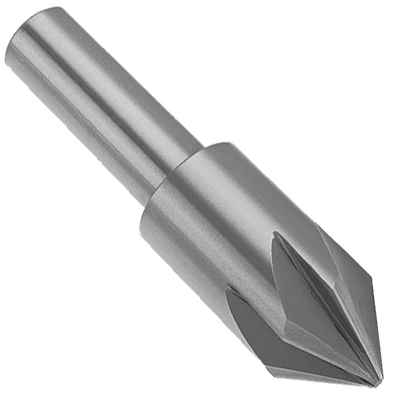 3/8" Solid Carbide 6Fl Chatterless Countersink - 60° - USA