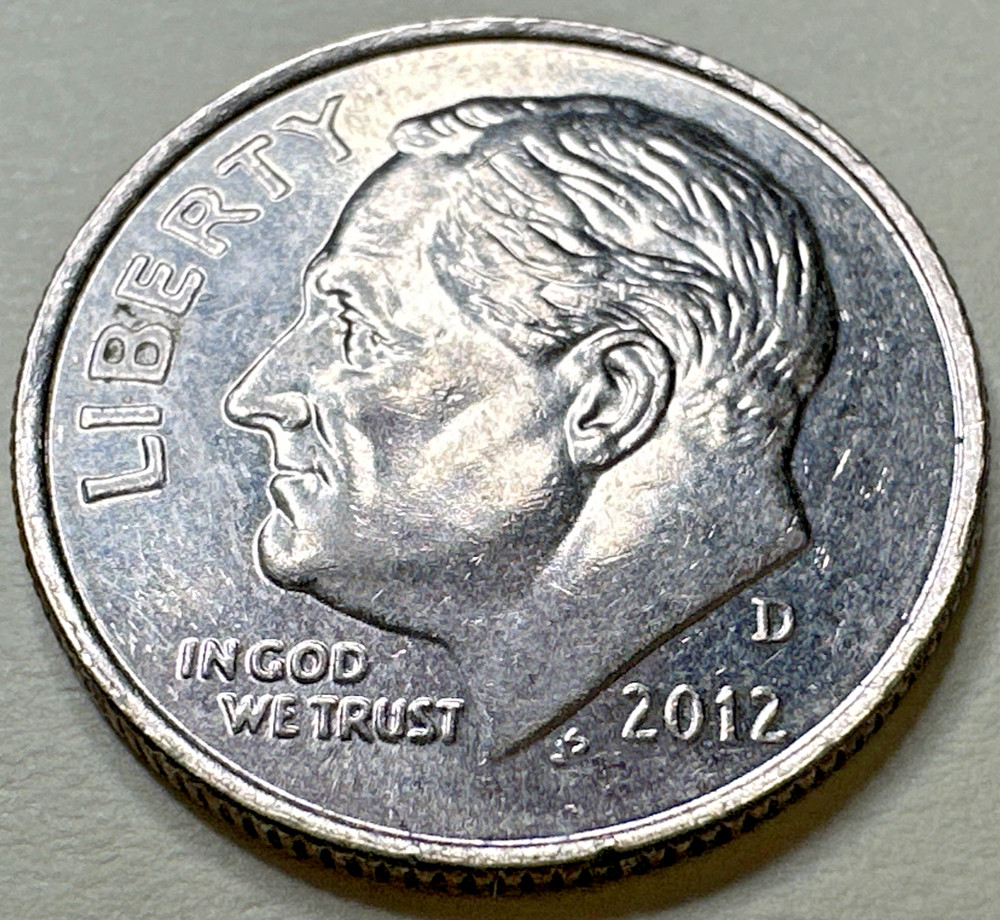 2012 D Roosevelt Dime 10C 1476X