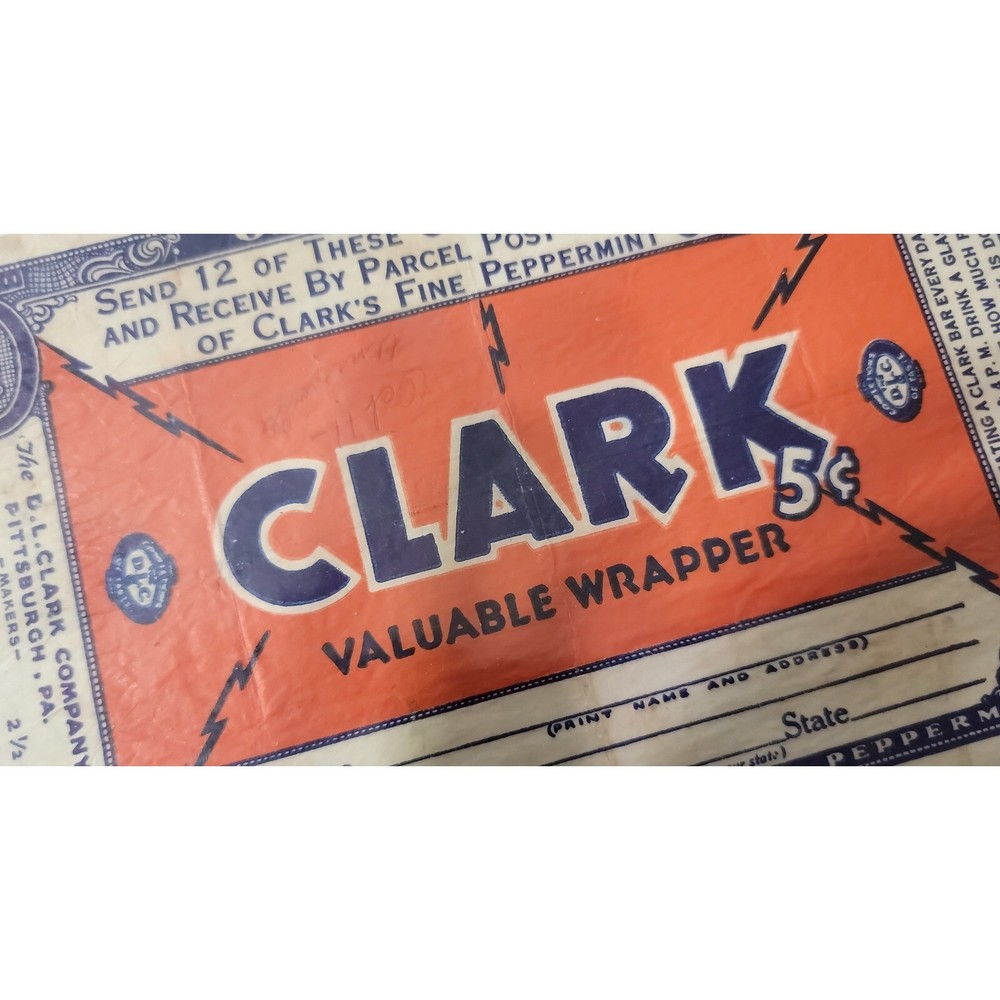 Clark Valuable Wrapper Certificate 5 Cent Gum 12 Good For 4 Packages
