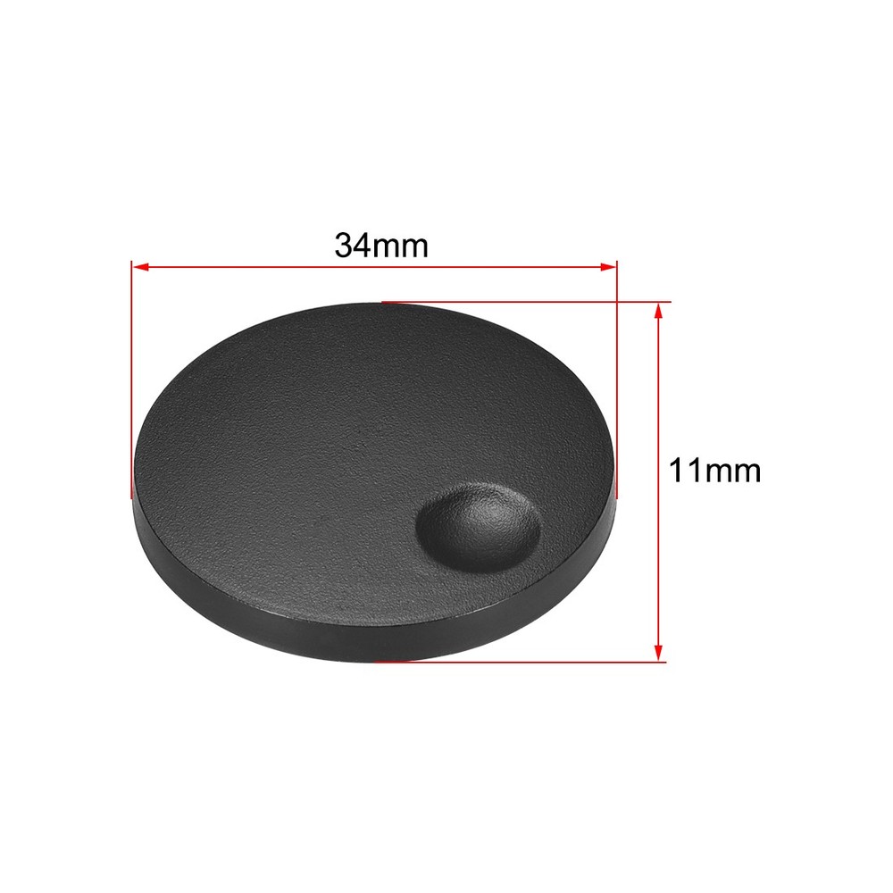 5pcs Potentiometer Control Knobs Switch Knobs Acrylic Volume Tone Knob Black 6mm