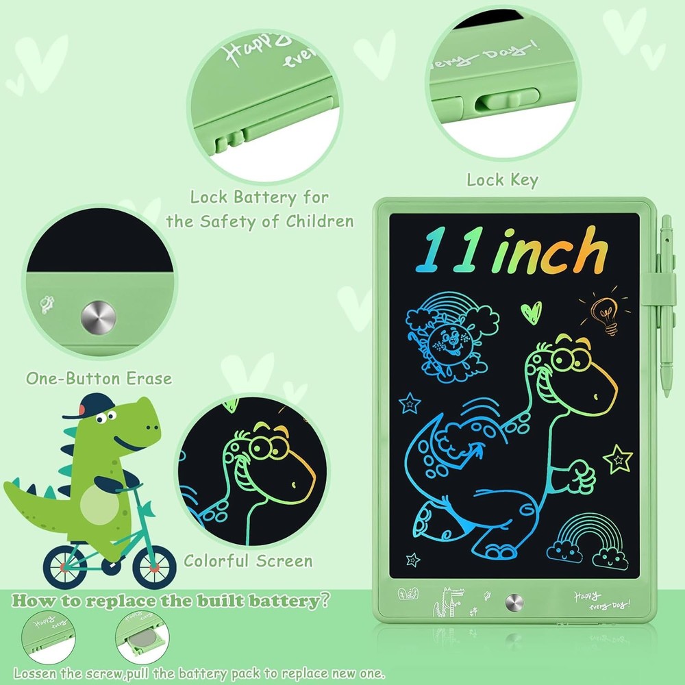 Cimetech 2 Pack 8.5" LCD Writing Tablet Kids Drawing Pad Doodle Board