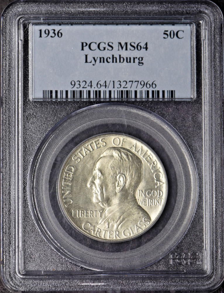 1936 Lynchburg Commemorative Half Dollar - PCGS MS64 - ✪COINGIANTS✪