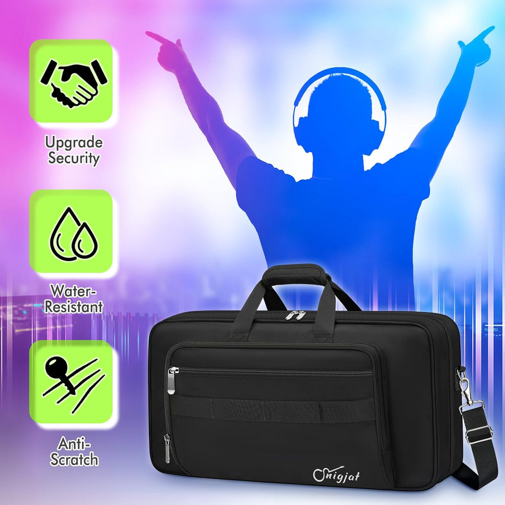 DJ Controller Case for DDJ-FLX4/ DJ 400/ DDJ-REV1, Padded DJ Controller Bag with
