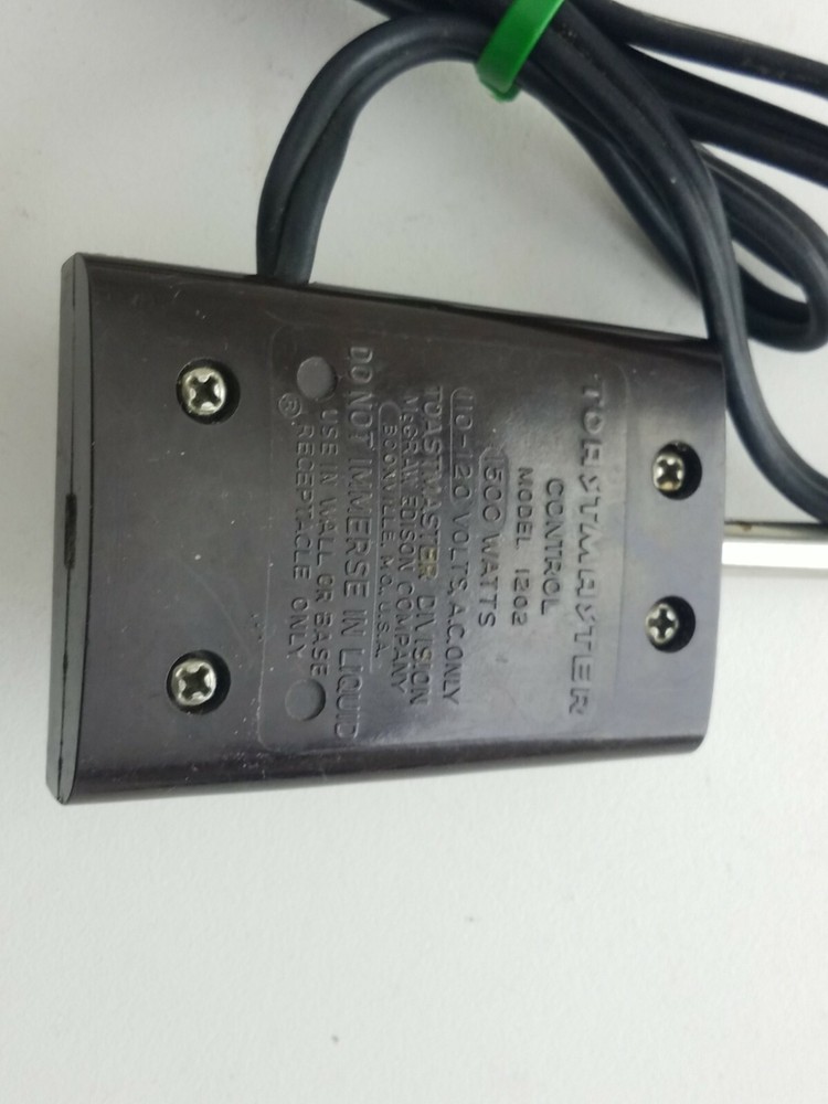 Toastmaster Kitchen Appliance Temperature Controller Thermostat Vintage