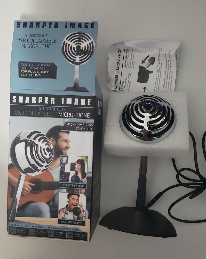 Sharper Image Studio Quality USB  Microphone