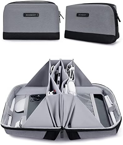 Pink Compact Tech Organizer for Travel and Cords