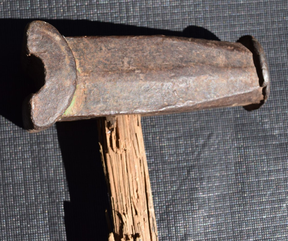 Vintage VAUGHAN SWAGE HAMMER - BLACKSMITH FORGE ANVIL Needs New Handle!