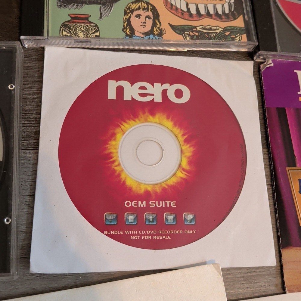 Vintage Computer Software CD-Rom Adobe Photoshop MGI Image Video Editor Clipart