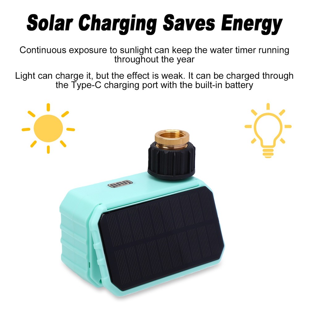 Solar Powered Sprinkler Timer For Smart Garden Irrigation Controller