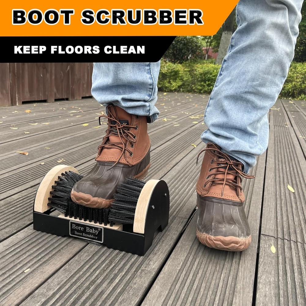Effortless Boot Cleaning Tool - Portable Scrubber for All Footwear Types