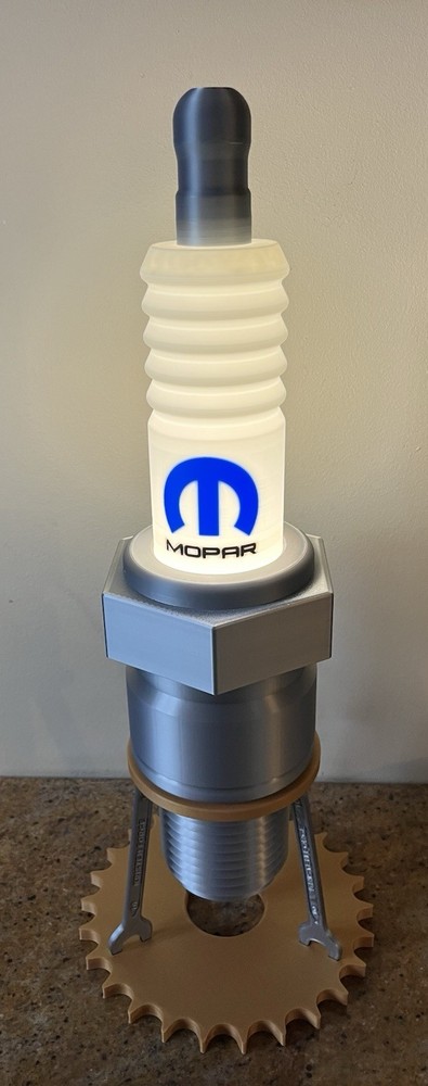 Mobar  Branded Spark Plug Model Lamp