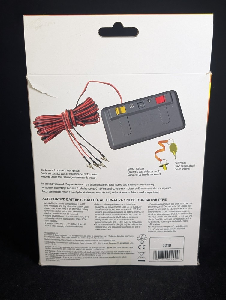 Estes 2240 Pro Series II Launch Controller for Launching Cluster Engine Rockets