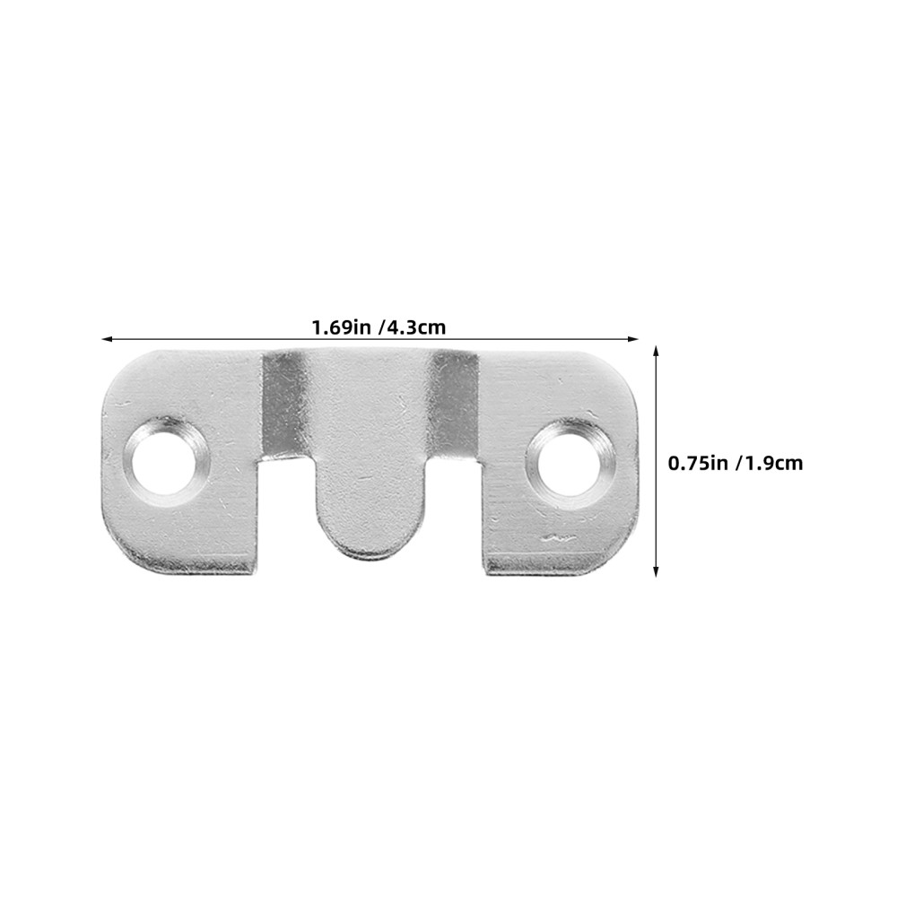 24pcs Interlocking Flush Mount Bracket Picture Hanging Hooks Stainless Steel Z