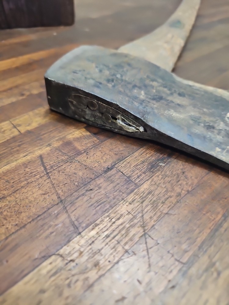 Q42- Vintage Dunlap Single Bit Axe w/ Original Handle